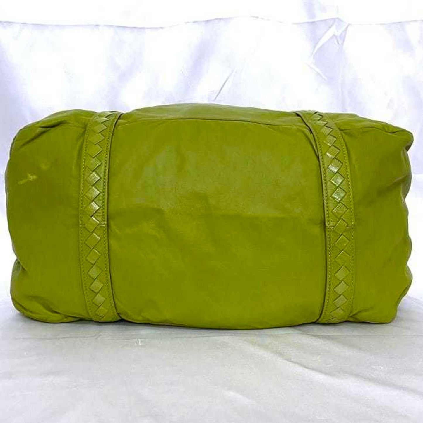 Bottega Veneta Spinnaker, Green, Leather, handbag