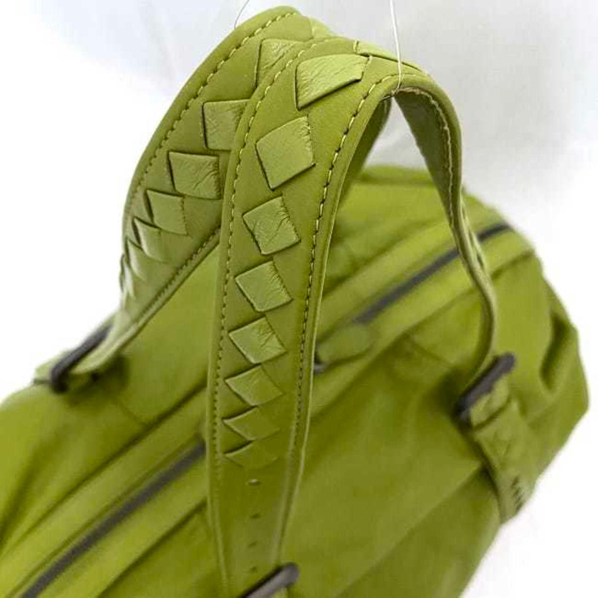 Bottega Veneta Spinnaker, Green, Leather, handbag