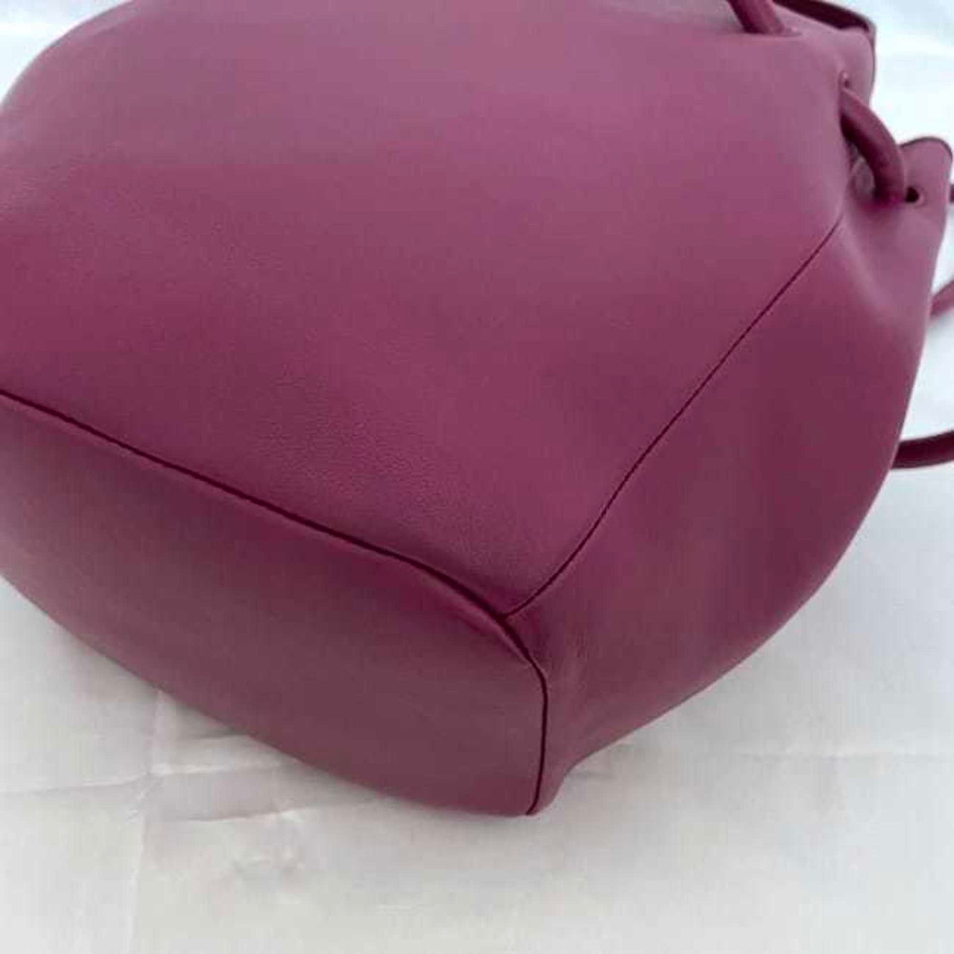 Bottega Veneta Beak, Purple, Leather, handbag