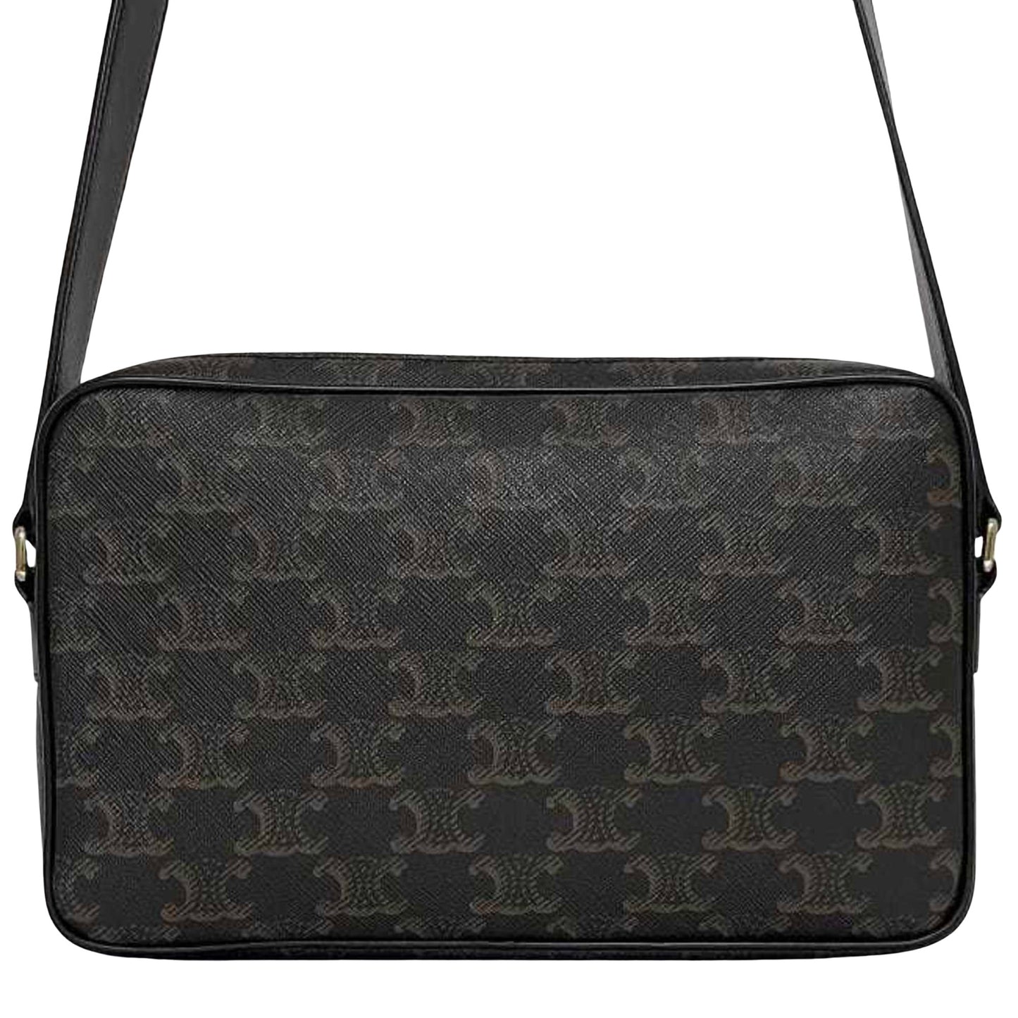 Céline Triomphe, Black, Canvas, shopper