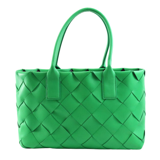 Bottega Veneta Intrecciato, Green, Leather, shopper