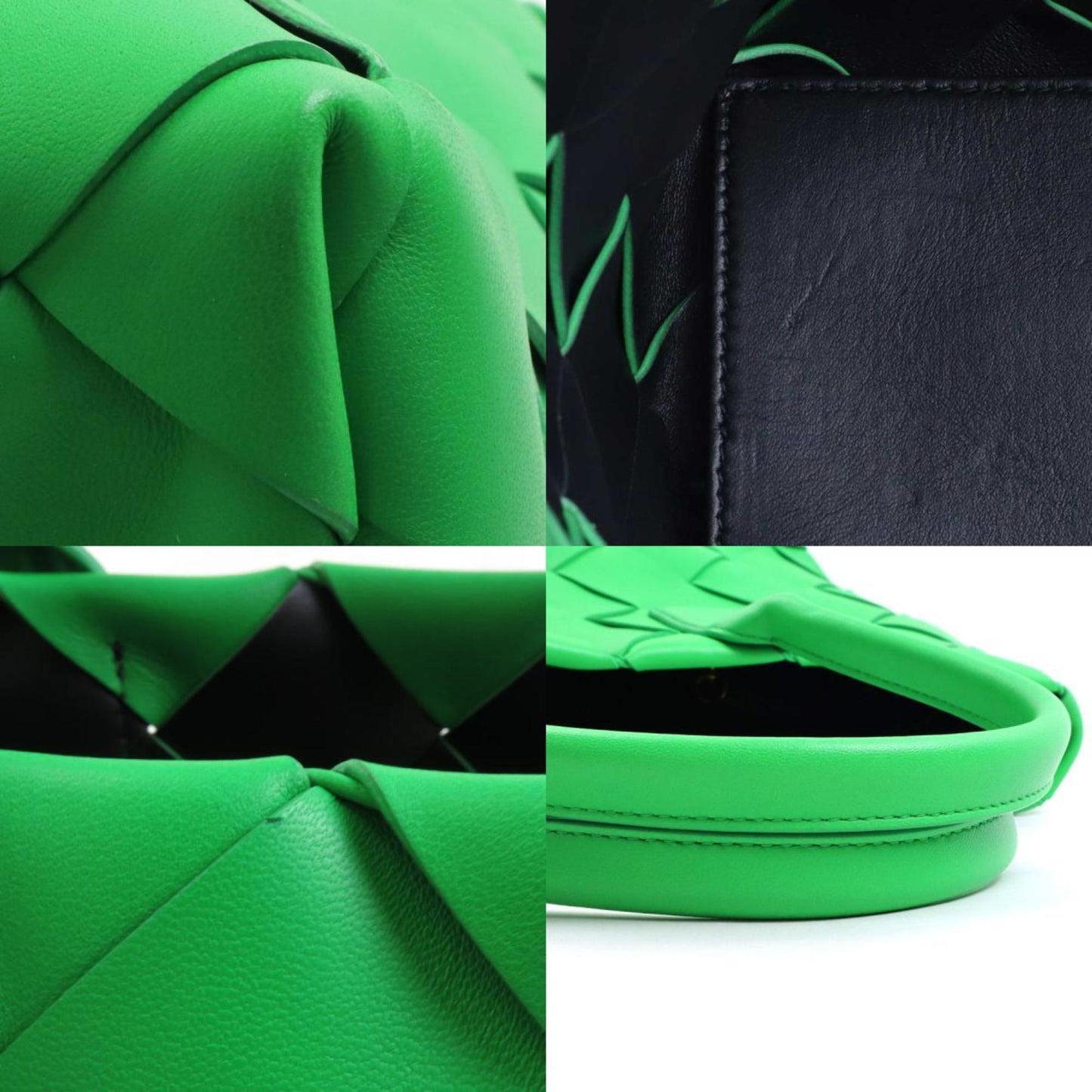 Bottega Veneta Intrecciato, Green, Leather, shopper