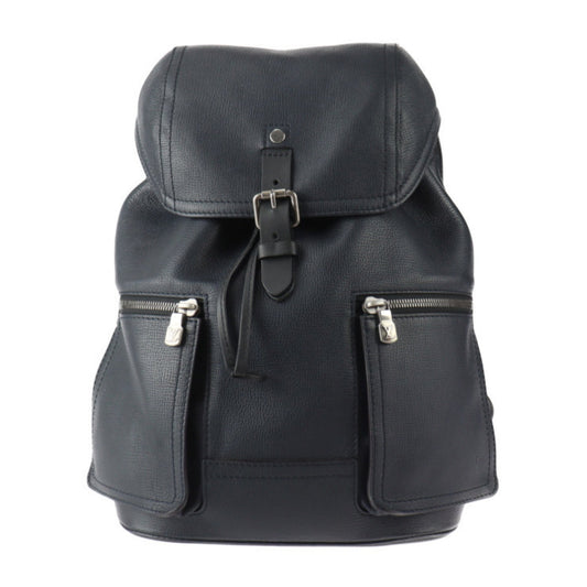 Louis Vuitton Canyon, Black, Leather, backpack