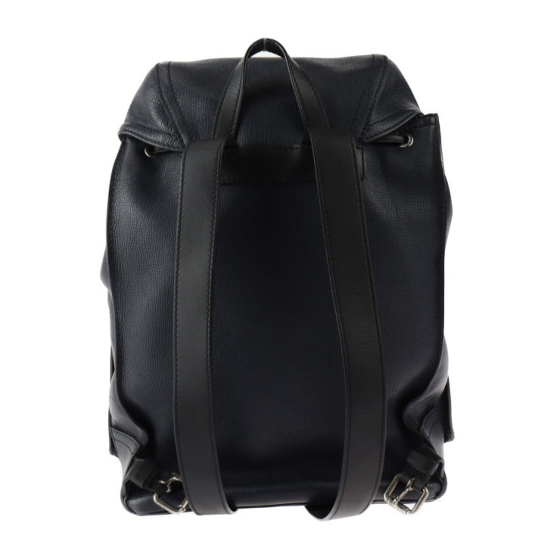 Louis Vuitton Canyon, Black, Leather, backpack