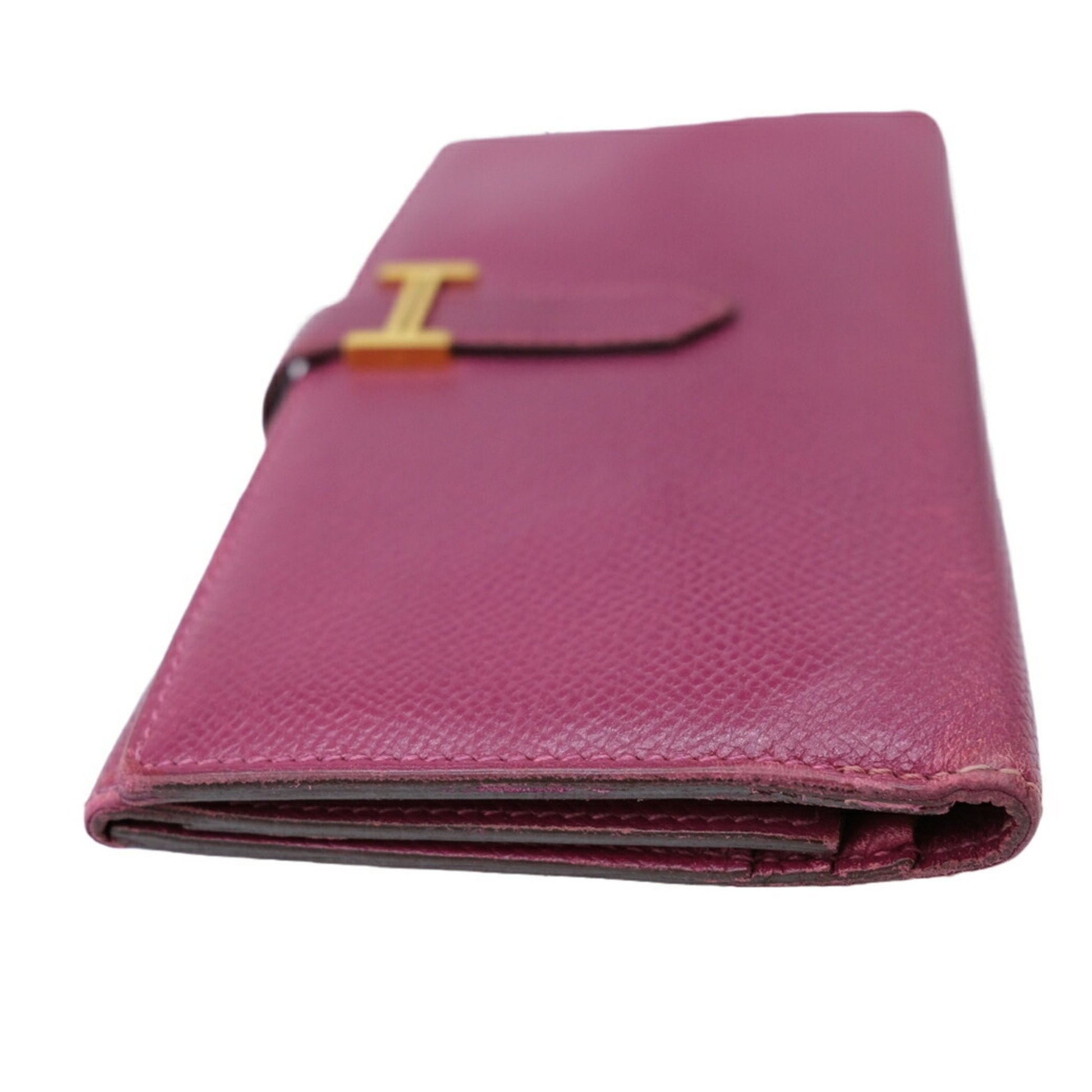 Hermès Béarn, Purple, Leather, wallet