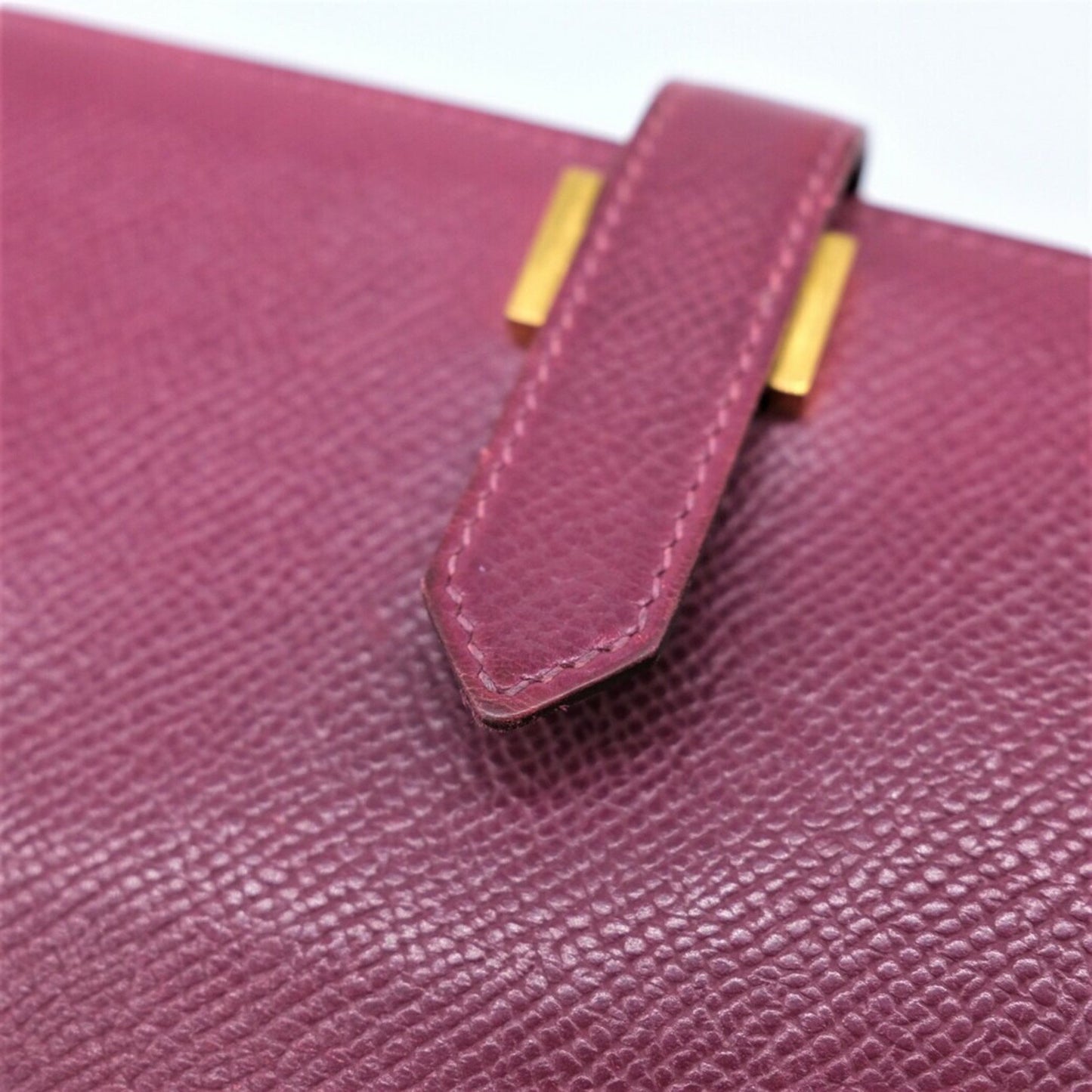 Hermès Béarn, Purple, Leather, wallet