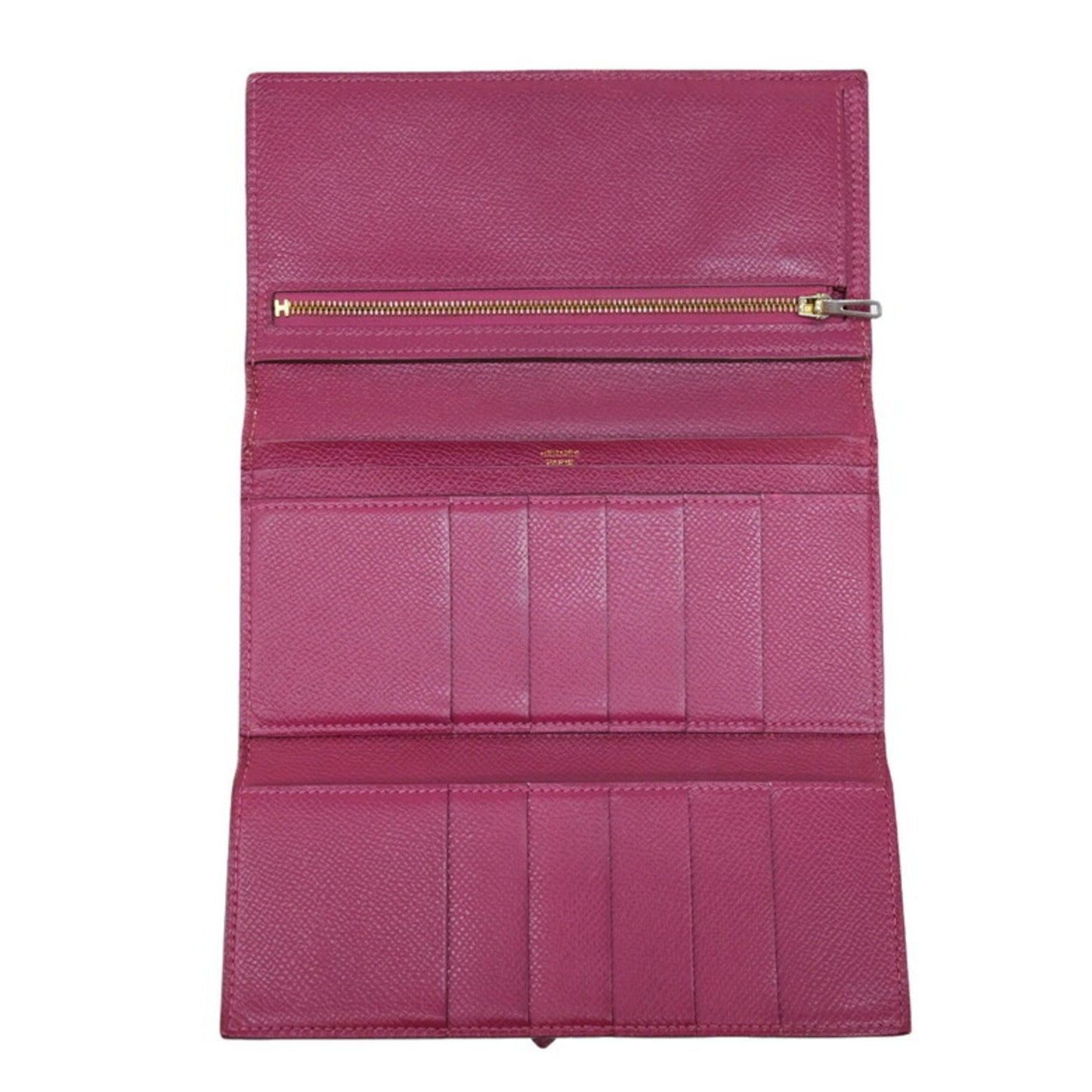 Hermès Béarn, Purple, Leather, wallet