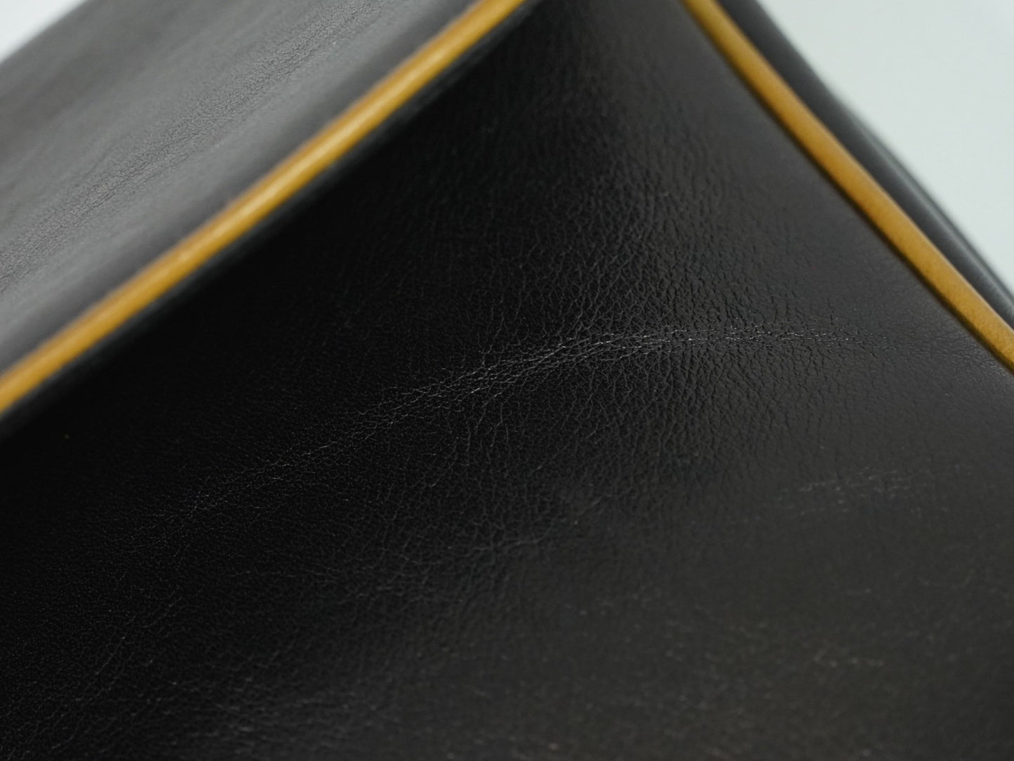 Celine Vintage Flap Leather, Black, Leather, Shoulder Bag