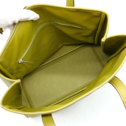 Hermès Victoria, Green, Leather, tote