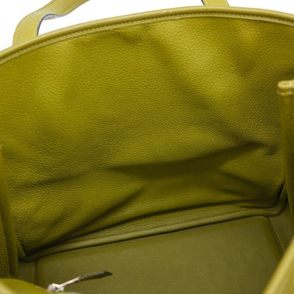 Hermès Victoria, Green, Leather, tote