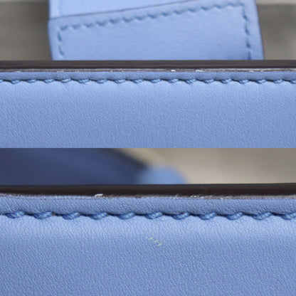 Gucci GG Ribbon, Blue, Leather, handbag