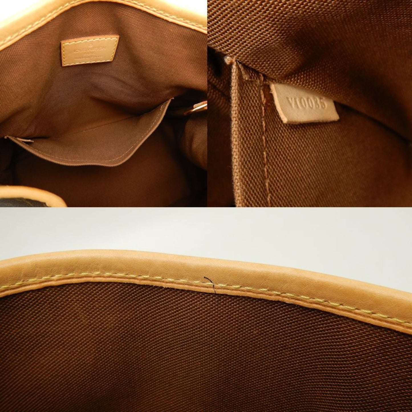 Louis Vuitton Batignolles, Brown, Canvas, handbag