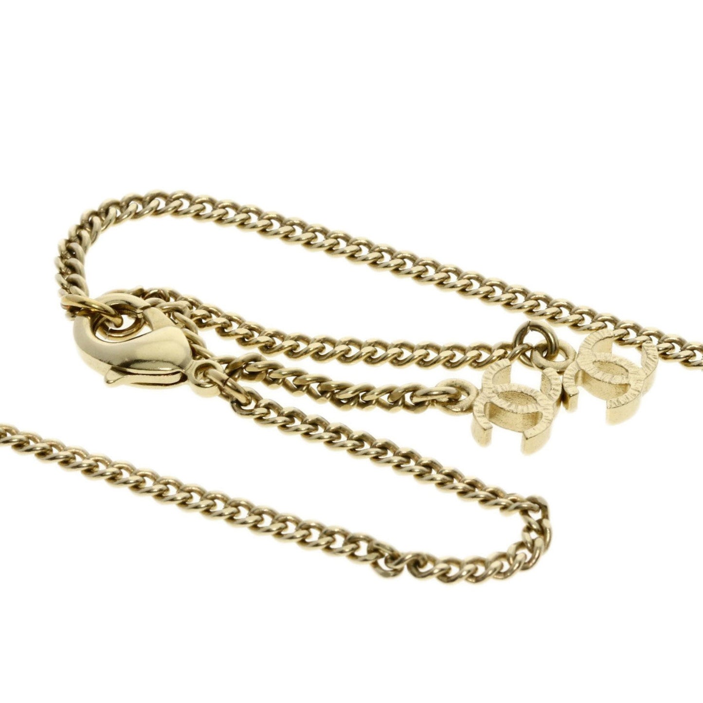 Chanel Camellia, Gold, Metal, necklace