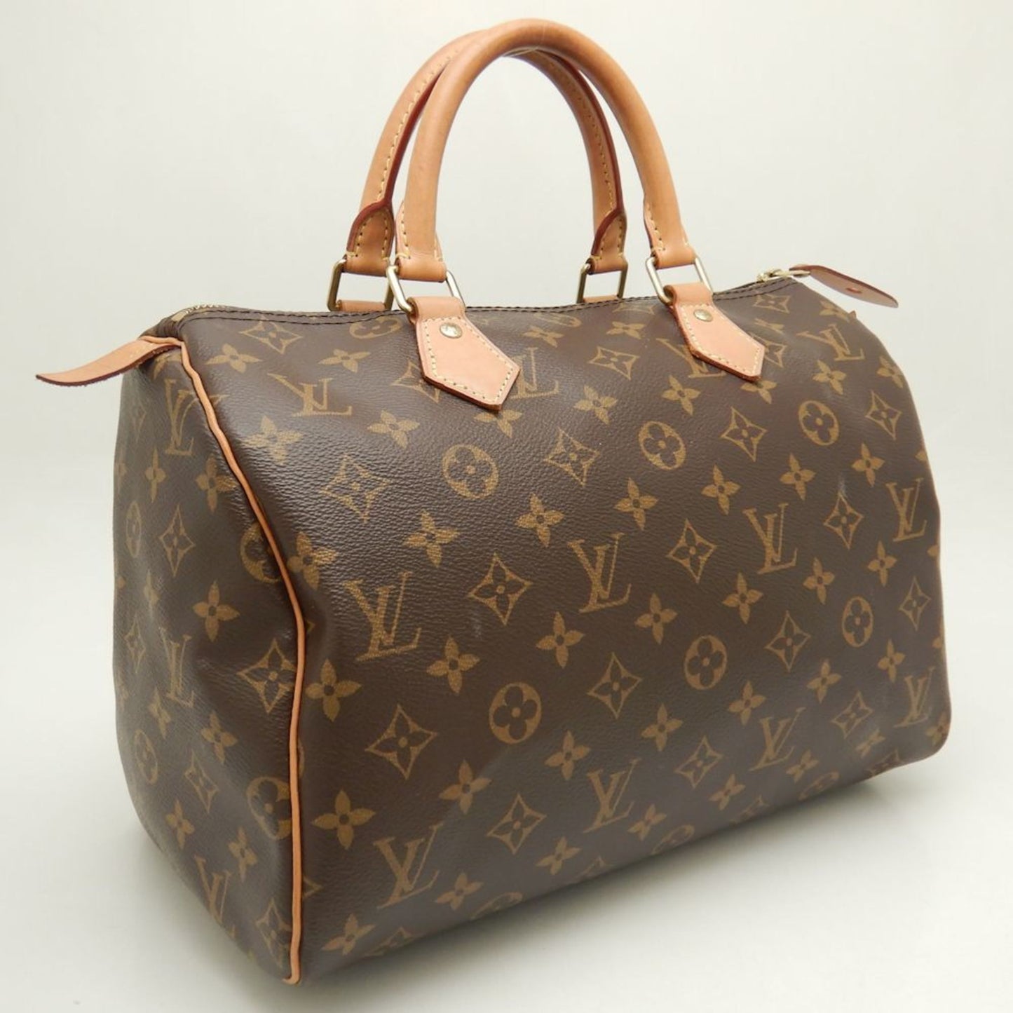 Louis Vuitton Speedy 30, Brown, Canvas, handbag