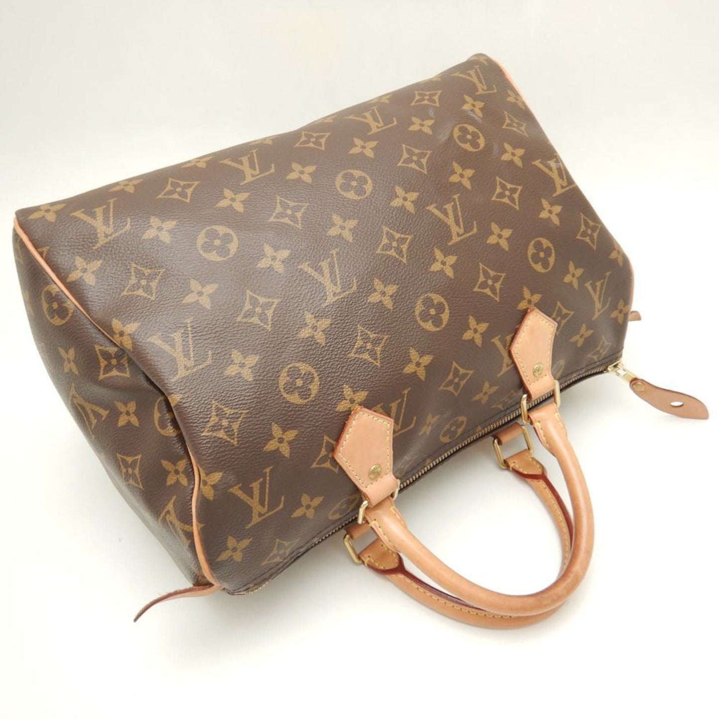 Louis Vuitton Speedy 30, Brown, Canvas, handbag