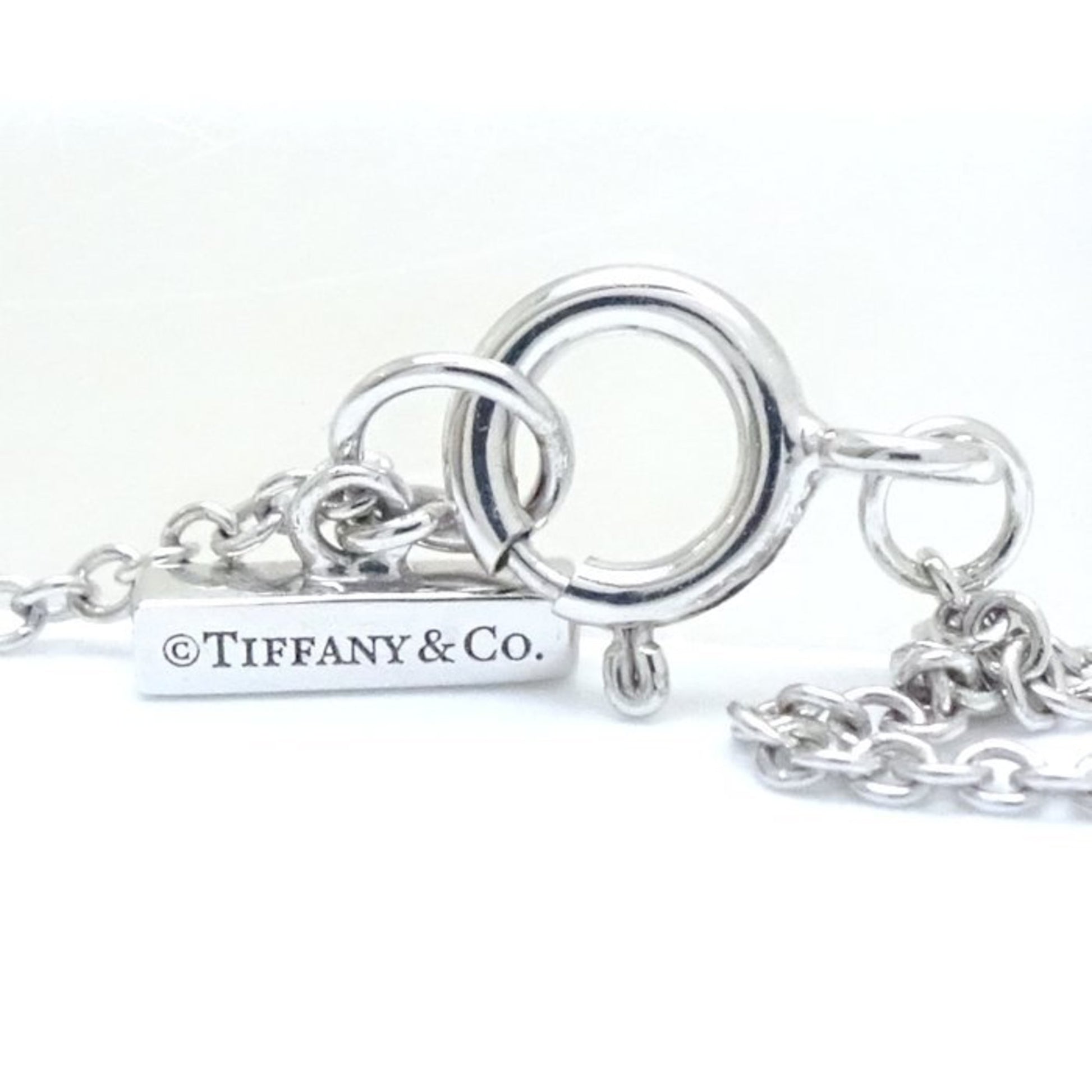 Tiffany & Co T, Silver, White Gold, necklace