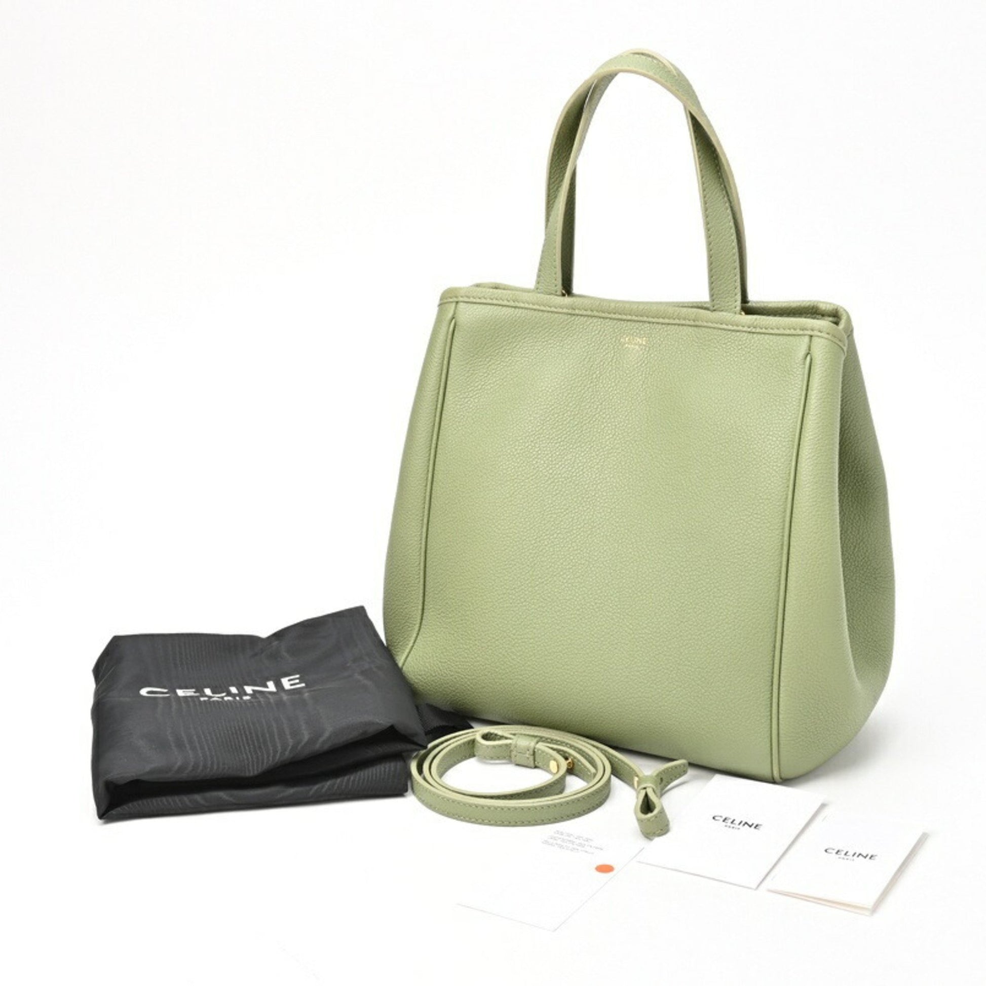 Céline, Green, Leather, handbag