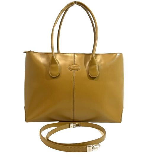 TOD'S D-Bag, Camel, Leather, tote