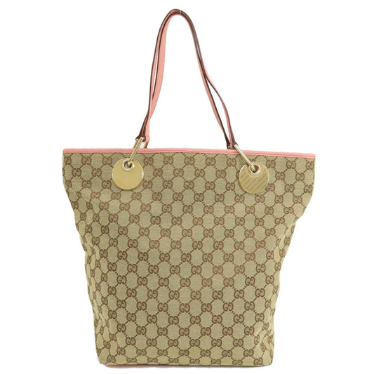 Gucci Eclipse, Beige, Canvas, tote