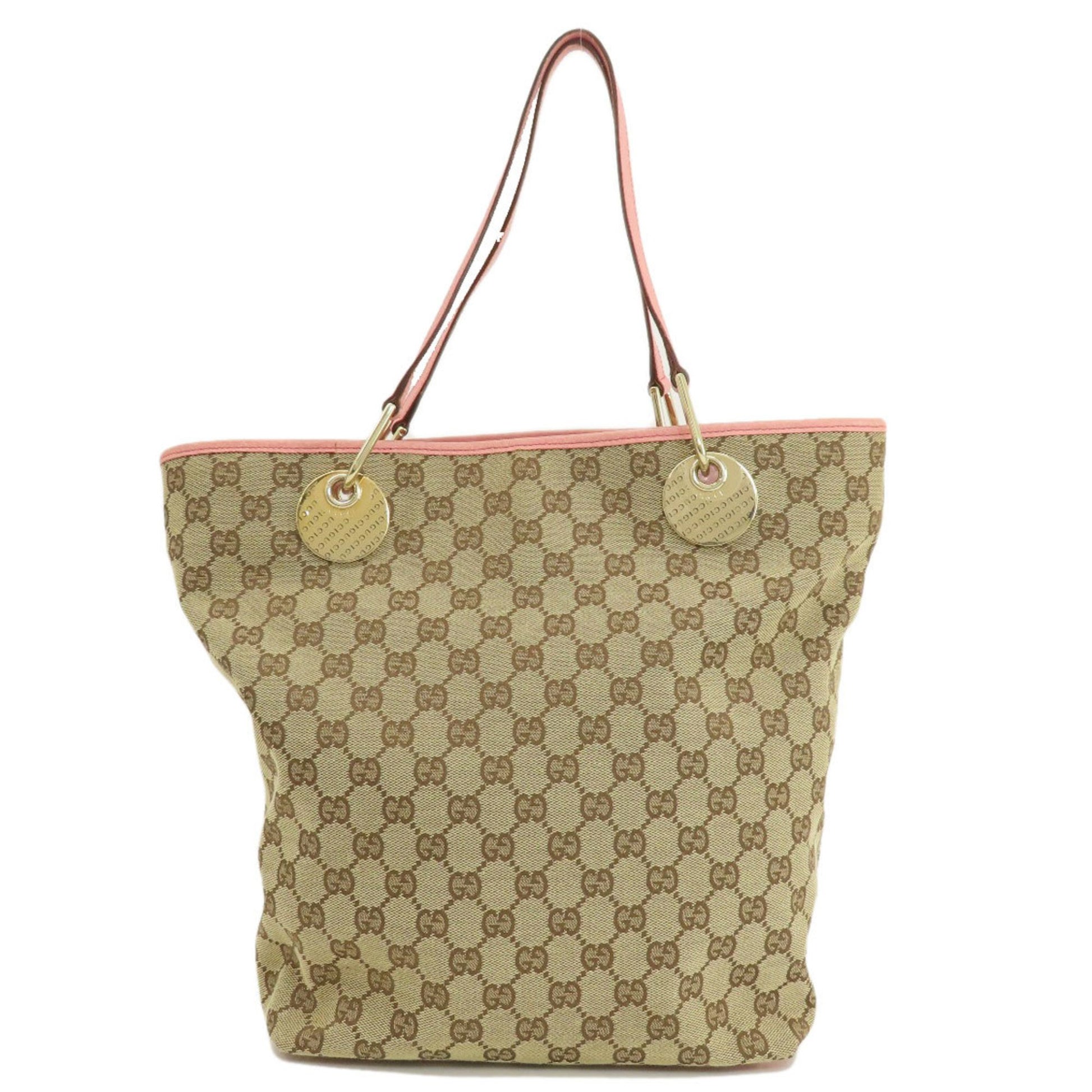 Gucci Eclipse, Beige, Canvas, tote