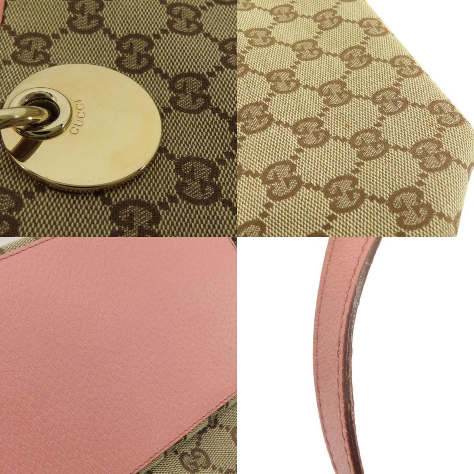 Gucci Eclipse, Beige, Canvas, tote