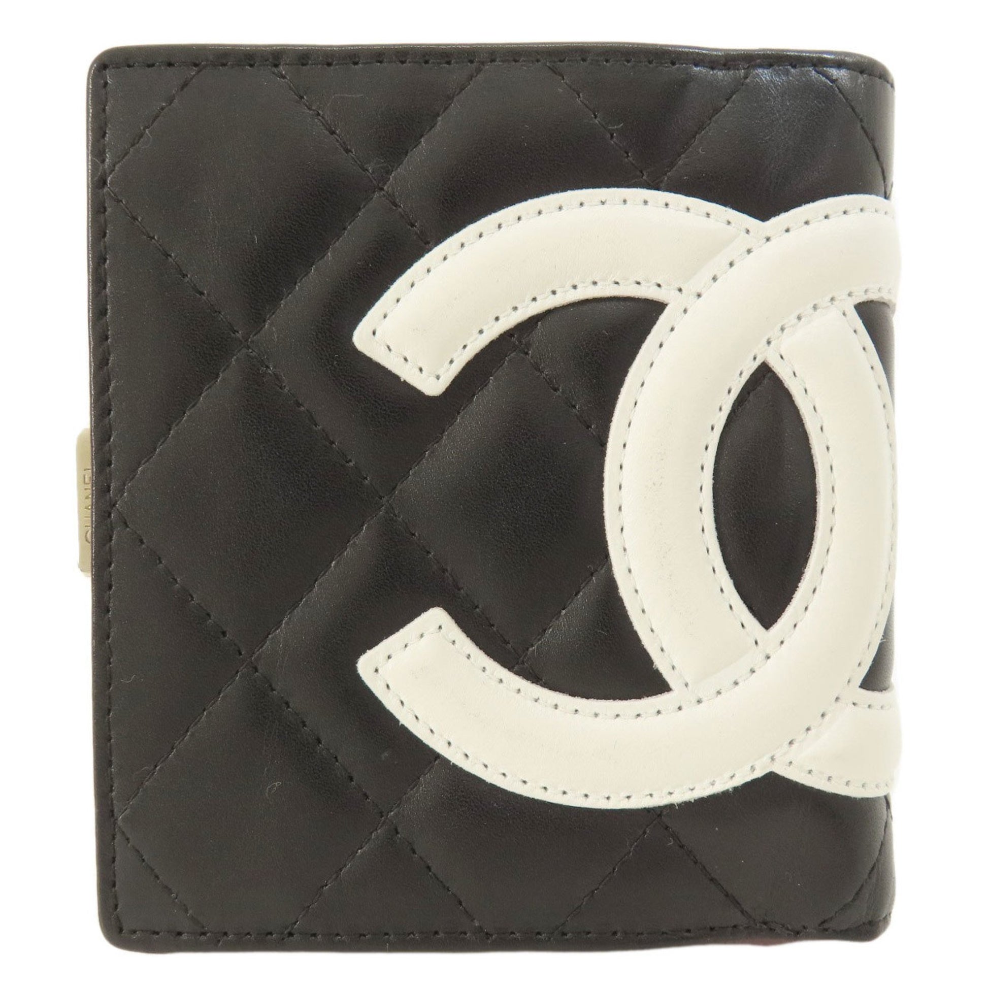 Chanel, Black, Leather, wallet