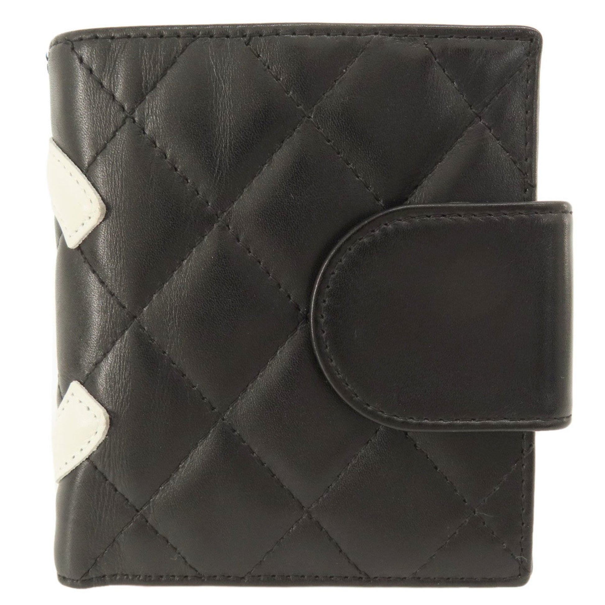 Chanel, Black, Leather, wallet