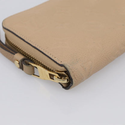 Louis Vuitton Zippy Monogram Empreinte Leather, Beige, Leather, Wallet