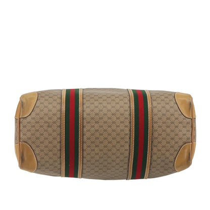 Gucci Boston Canvas, Beige, PVC, Travel Bag