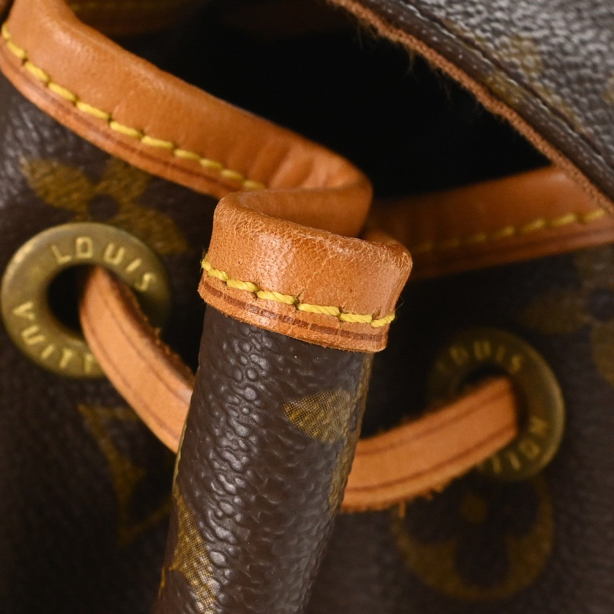Louis Vuitton Vintage Montsouris Monogram Canvas, Brown, Canvas, Backpack