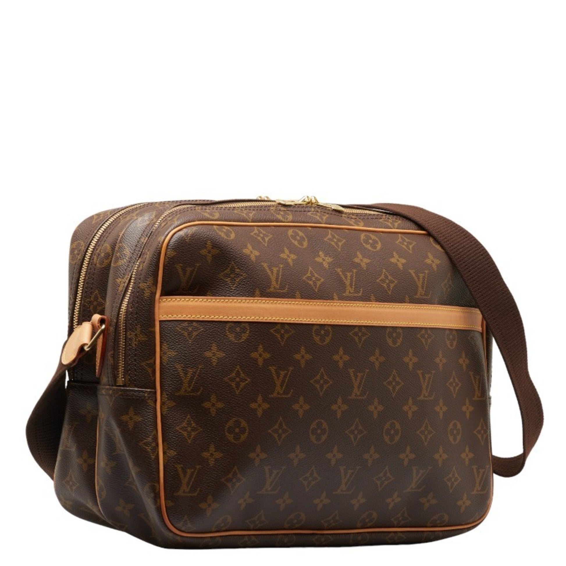 Louis Vuitton Reporter, Brown, Canvas, shopper