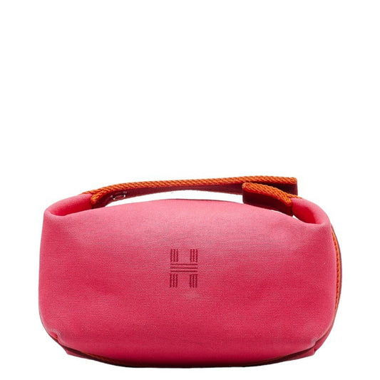 Hermès Bride-à-Brac, Pink, Canvas, clutch