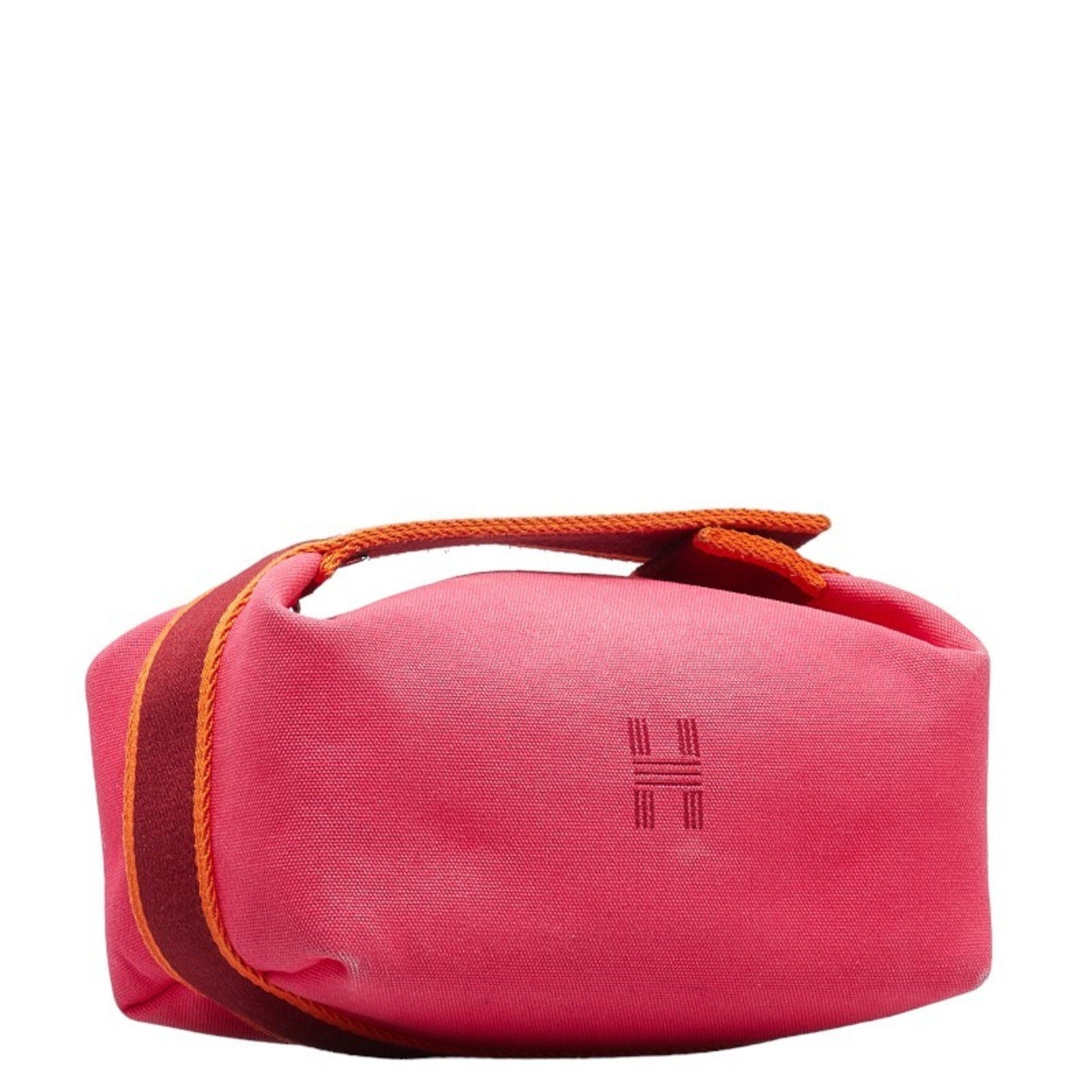 Hermès Bride-à-Brac, Pink, Canvas, clutch