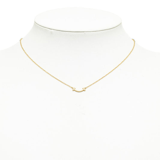 Tiffany & Co T Smile, Gold, Yellow Gold, necklace