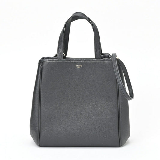 Céline, Black, Leather, tote