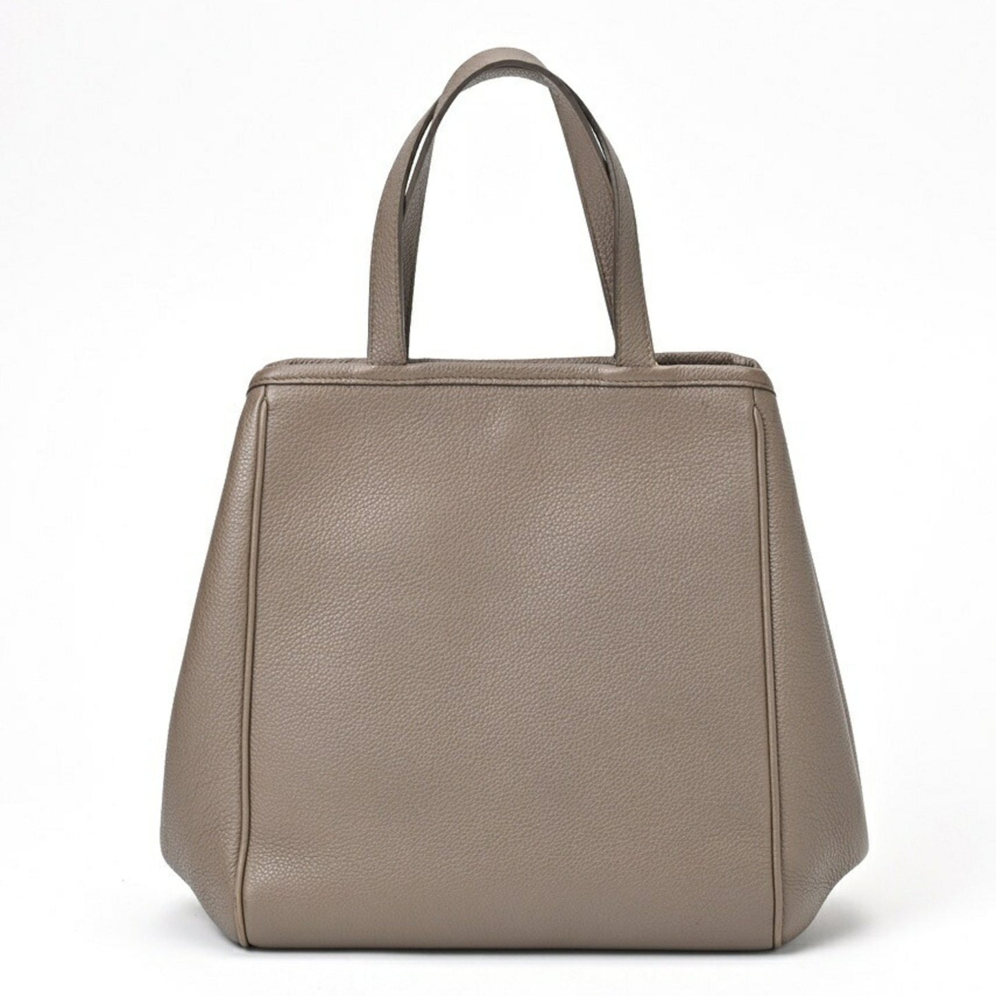 Céline Cabas, Grey, Leather, tote