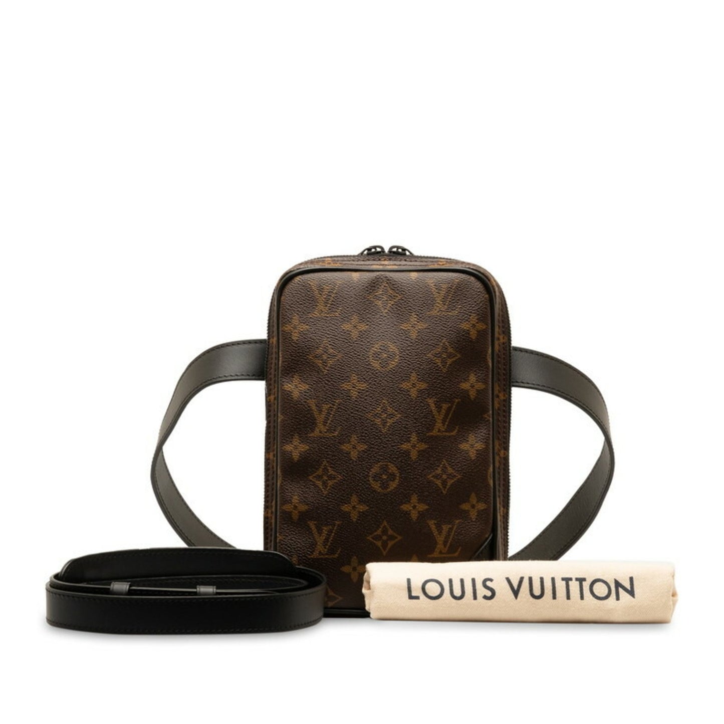 Louis Vuitton Utility, Black, Leather, shoulder