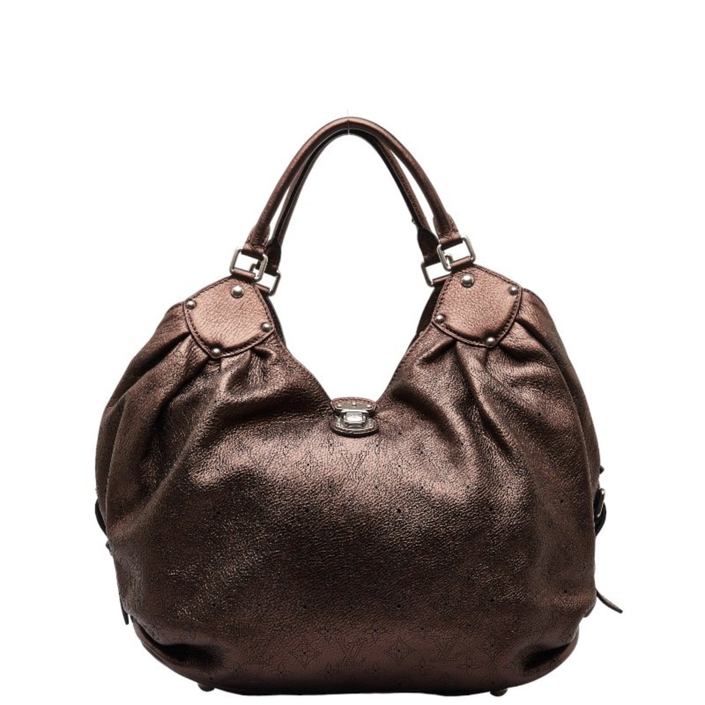 Louis Vuitton Mahina, Brown, Leather, tote