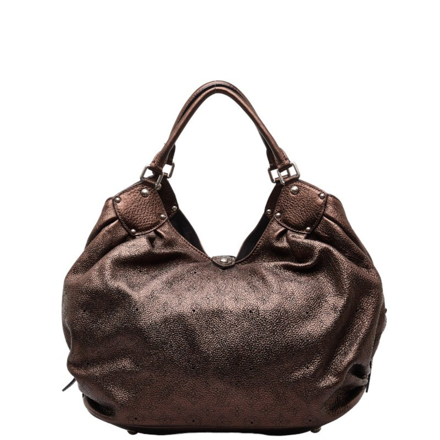 Louis Vuitton Mahina, Brown, Leather, tote