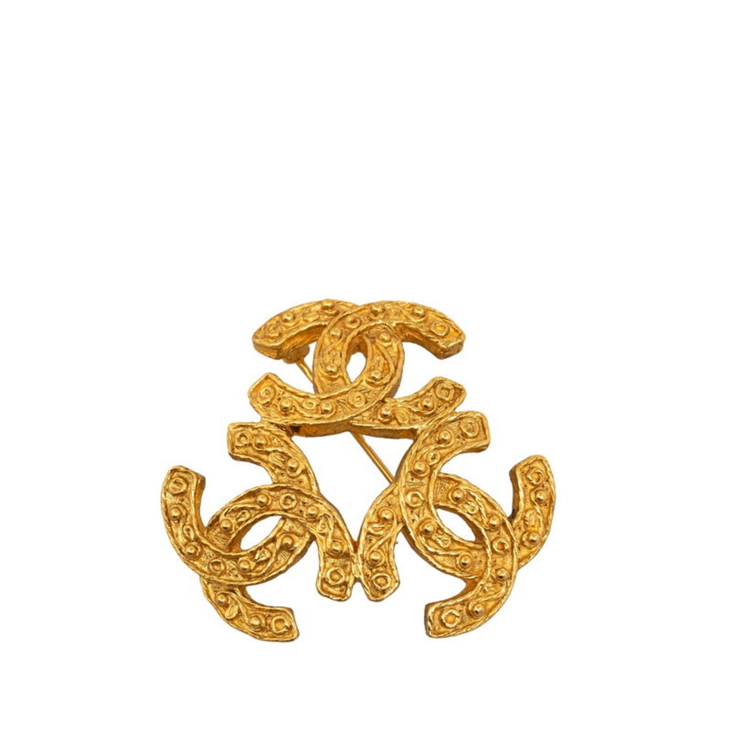 Chanel Coco Mark, Gold, Gold, brooch