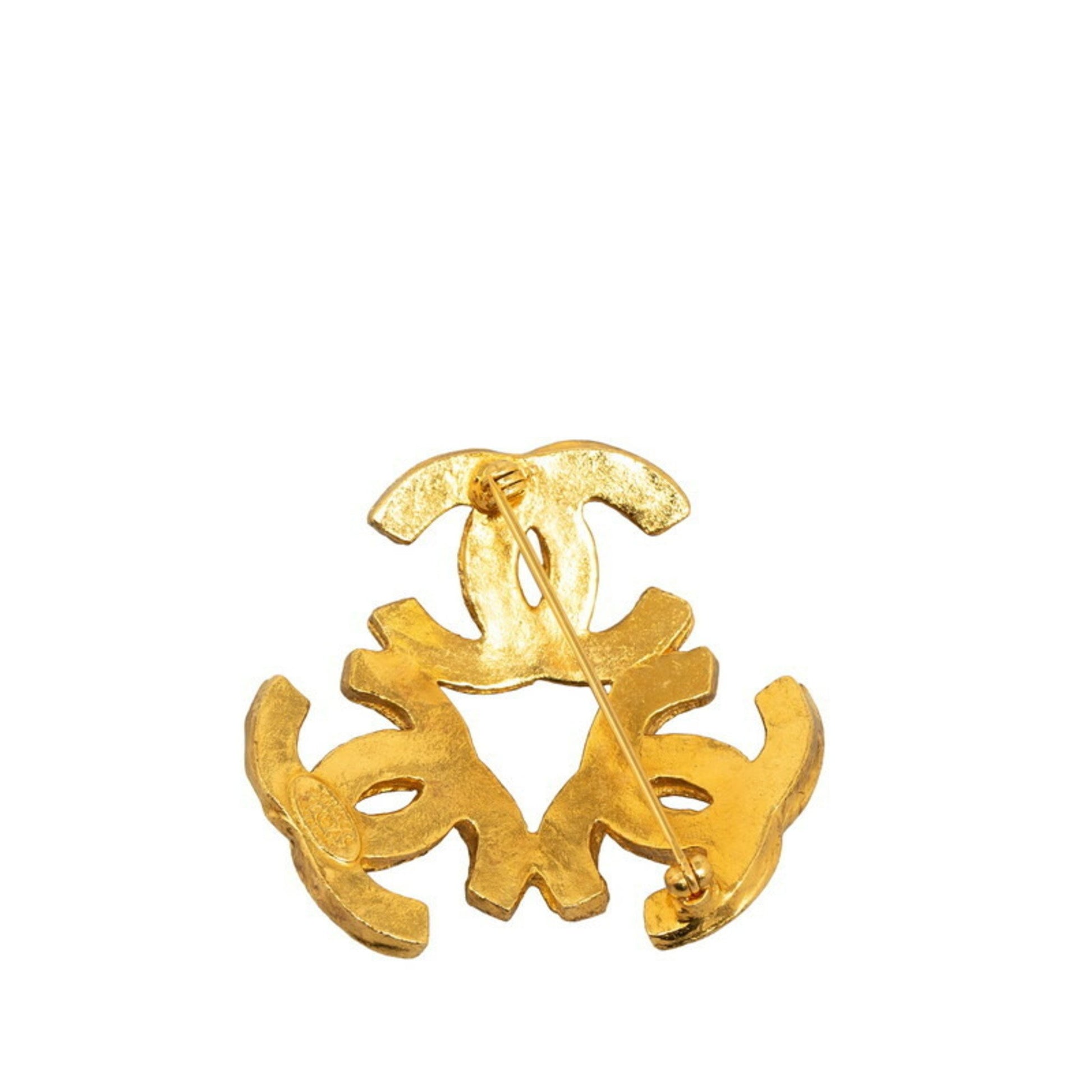 Chanel Coco Mark, Gold, Gold, brooch