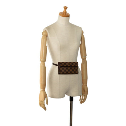 Louis Vuitton Pochette florentine, Brown, Canvas, clutch