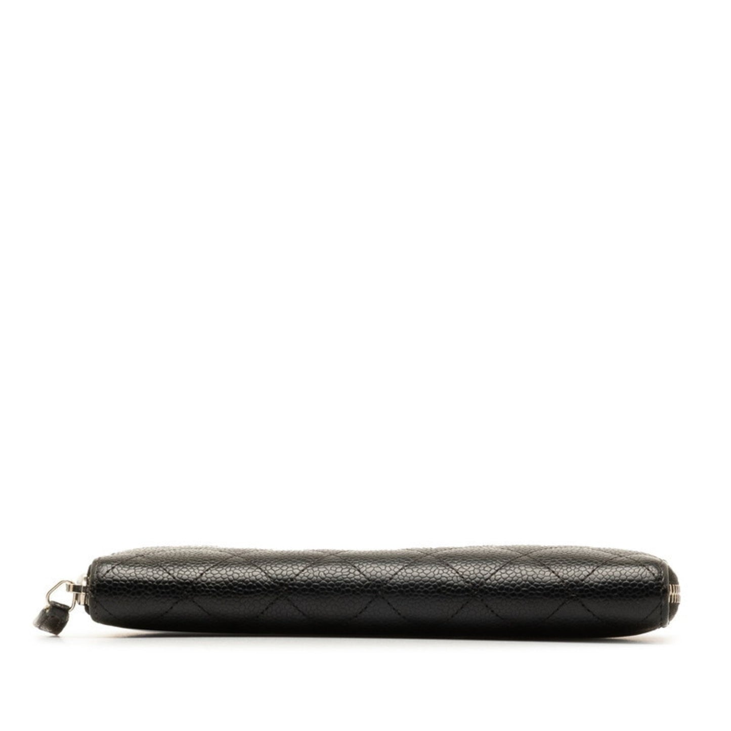 Chanel Matelassé, Black, Leather, wallet