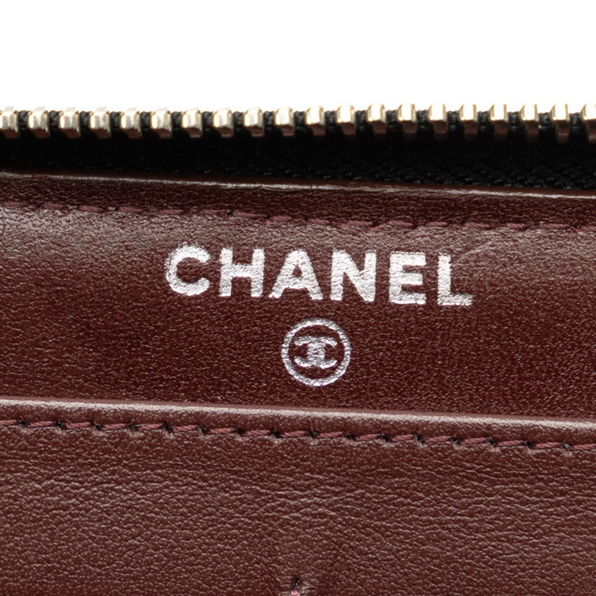 Chanel Matelassé, Black, Leather, wallet