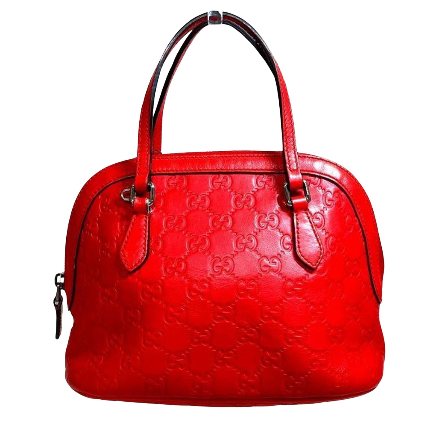 Gucci Guccissima, Red, Leather, handbag