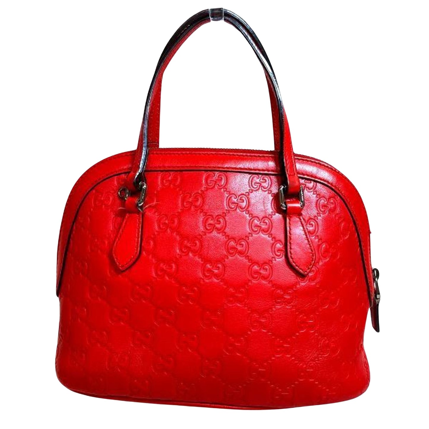 Gucci Guccissima, Red, Leather, handbag