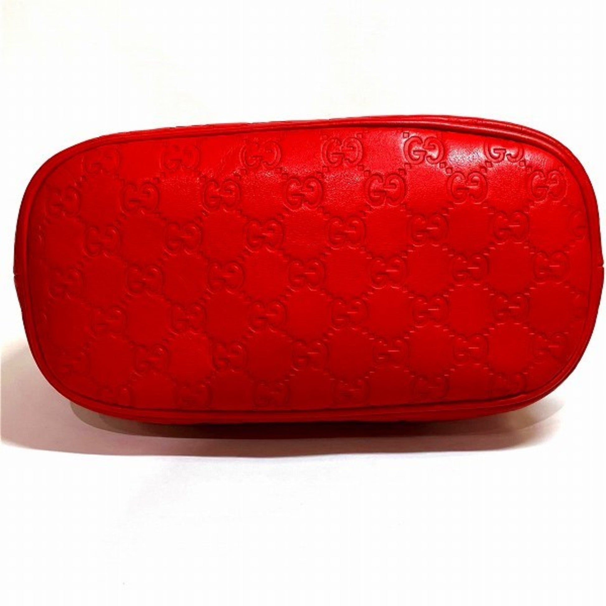 Gucci Guccissima, Red, Leather, handbag