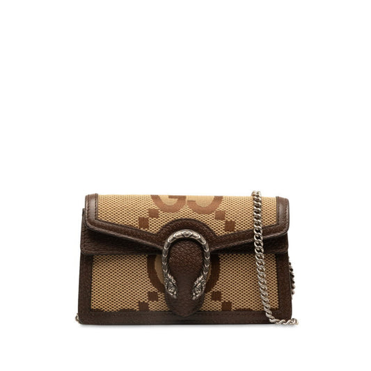 Gucci Dionysus, Brown, Canvas, shoulder