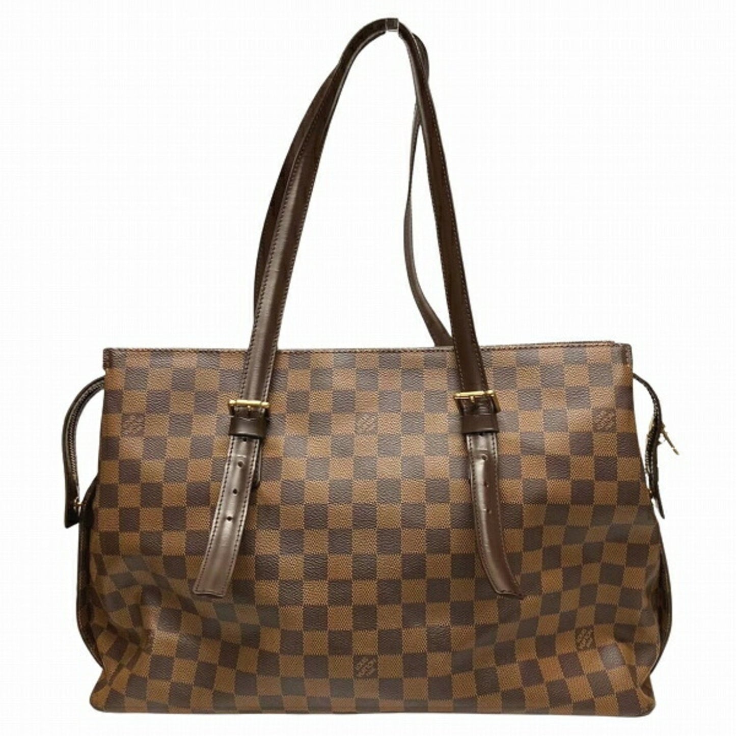 Louis Vuitton Chelsea, Brown, Canvas, shoulder