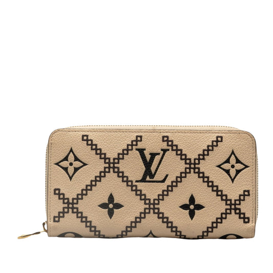 Louis Vuitton Zippy wallet, Beige, Leather, wallet